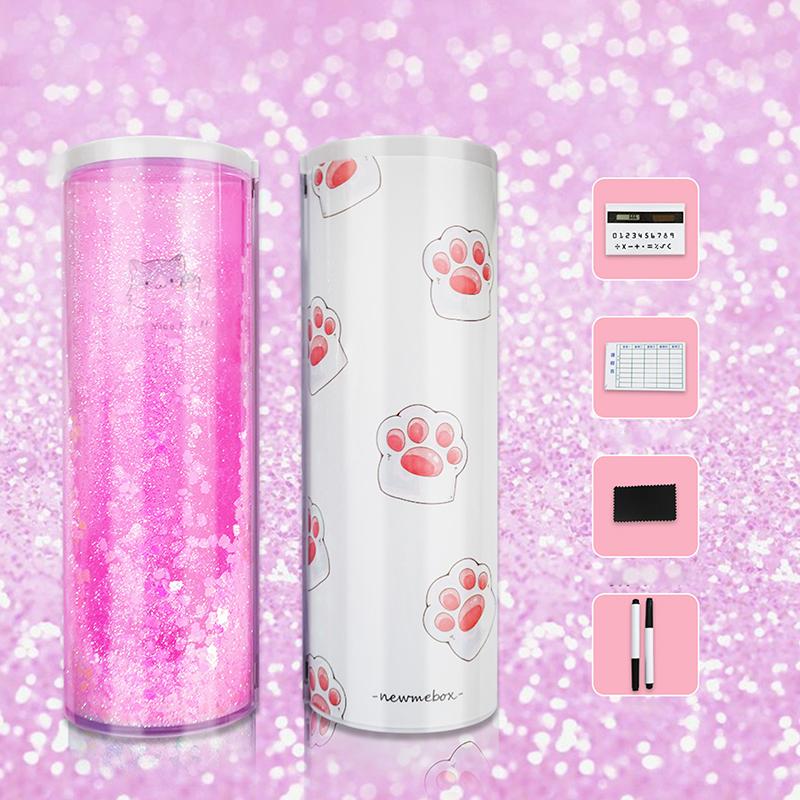 

Пенали Багатофункціональний Пенал-органайзер, що стоїть, з рухомим піском, двошаровий, з дзеркалом, блокнотом для стирання та калькулятором