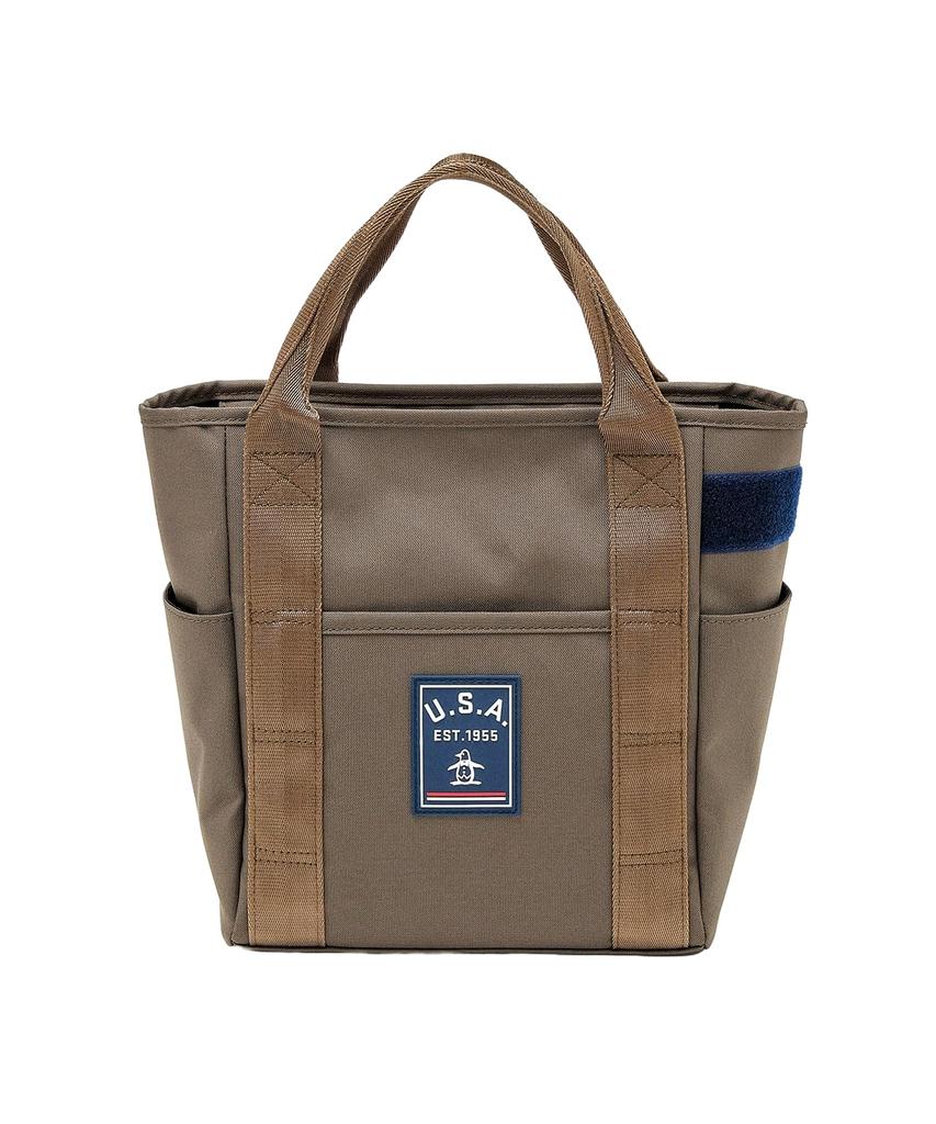 [Munsingwear] Cart Bag Inner Mesh Pocket Bottle Holder Round Bag Golf MG5STT42M Men's KH00 (Khaki)