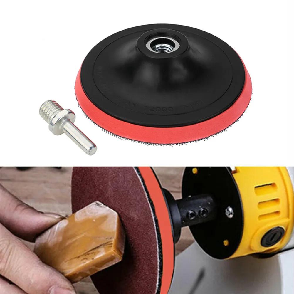 125mm Hook & Loop BACKING PAD For Sanding Discs Angle Grinder Drill Rubber Flat Grinding Disc Angle Grinder Drill Bits Sand Disc