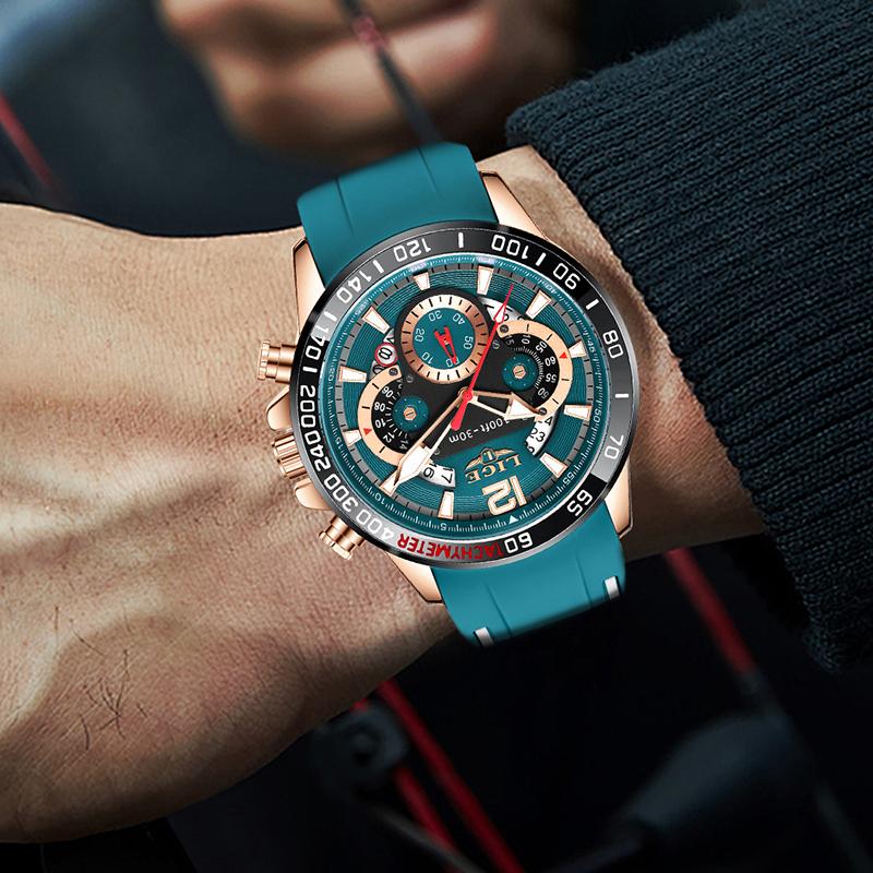 New Outdoor Sports Men Watch Top Brand Luxury Military Waterproof Quartz Watches for Men Fashion Auto Date Chronograph Male