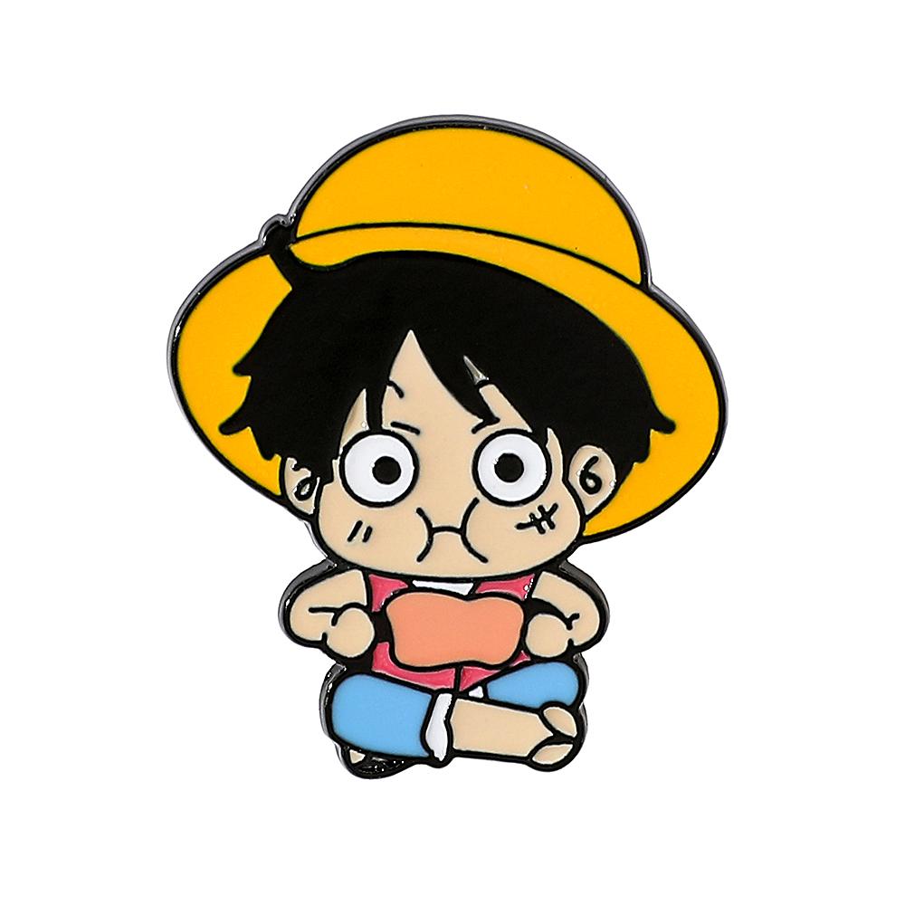 Anime Roronoa Zoro & Monkey D. Luffy Enamel Pin Brooch Cute Metal Badge Jewelry for Backpack And Clothing Festive Gift