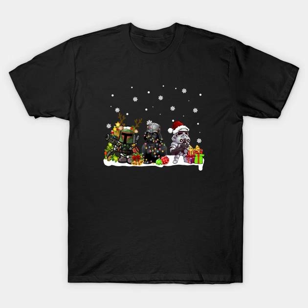 Star Wars Christmas Movies Fan Art Movie Film Funny T Shirt S
