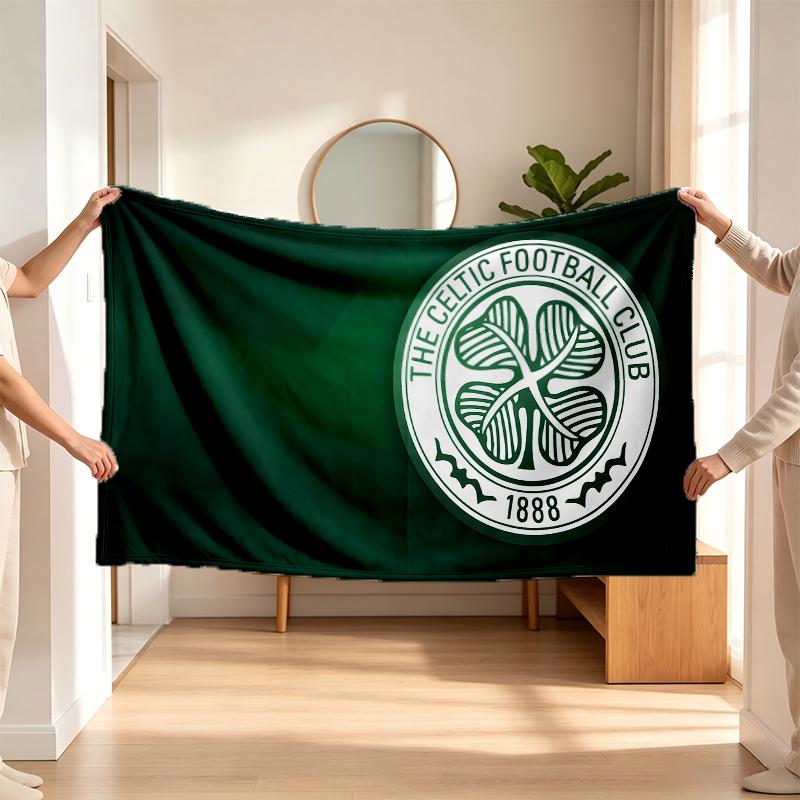Celtic Football Club (1) Flannel blanket a soft accent for the bedroom and living room and a cozy home gift