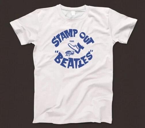 Футболка Stamp Out The Beatles 589 Музыка Бит 60-е Рок-н-ролл Группа Тур Детройт S