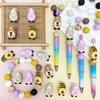 25/32/54PCS 3D Cute Dwarf Silicone Bead Set, perfect for DIY handmade crafts such as keychains, necklaces, bracelets, etc