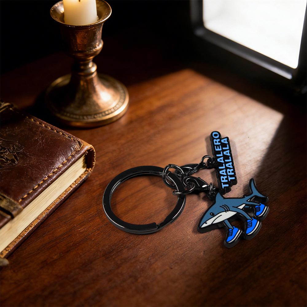 Shark Ocean Animal Design Keychain: Unique Bag Charm & Cute Pendant