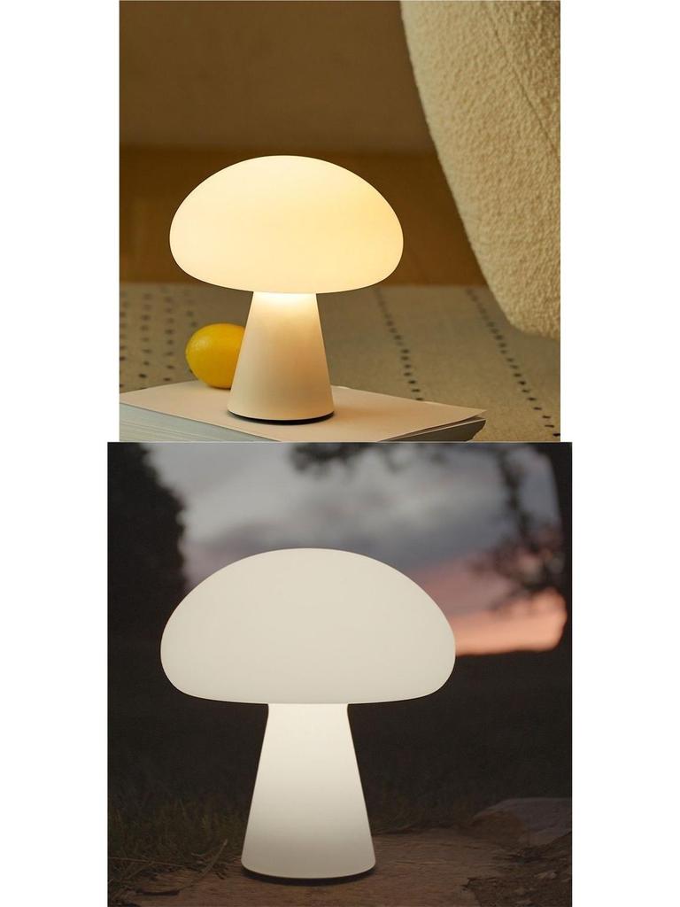 Mid-Century French Mushroom Table Lamp - Bedside & Desk Night Light for Stylish Decor