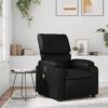 Massage Relax Chair Synthetic Leather Black