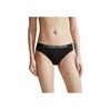 Calvin Klein Minimalist Jacquard Breathable Sexy Bikini Thong Women Underwear Space-Black QF7403ADUB1