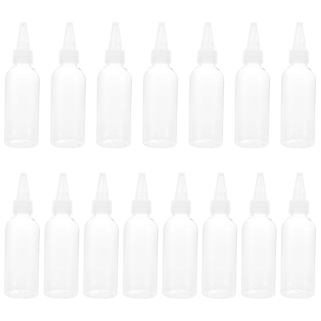Set of 15 oz Clear Squeeze Bottles with Nozzles Refillable Applicator Bottles for Convenient for Dispensing 2.99 - Liquids, Inks, Adhesives, etc. -