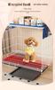Indoor Pet Cage with Toilet for Small to Medium Dogs & Cats