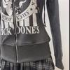 European and American Fashion Autumn and Winter Zipper Long Sleeved Letter Printed Men's and Women's Hoodie