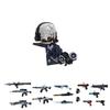 MOC UV Printing Military Building Blocks Accessories Soldier Figures  Special Forces Army Sniper Police Bricks Toy Children Gift