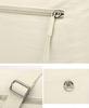 Jamport Wrinkled Nylon Compact Crossbody Shoulder Bag for Women (Off White)