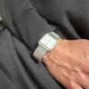 Used [Vintage 80s] SEIKO Twin Quartz Tank Silver Dial