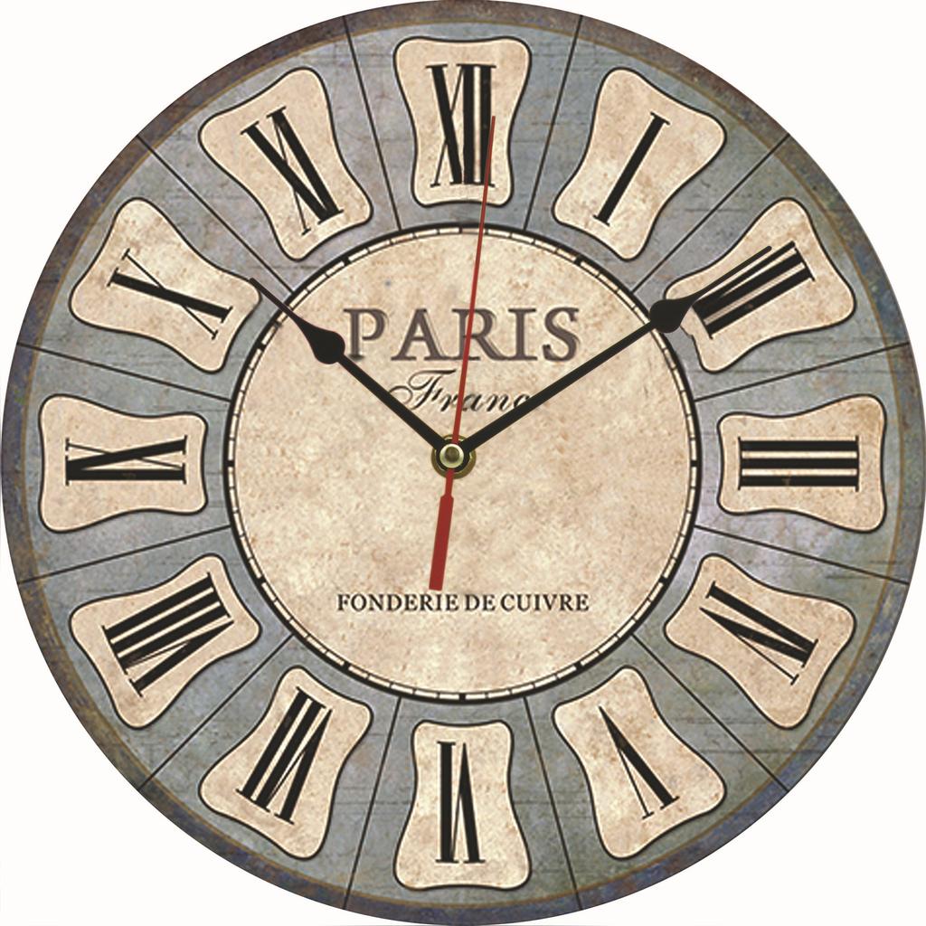 Manufacturers Wholesale Wall Clock European Creative Wooden Clock Fashion Home Electronic Clock MDF