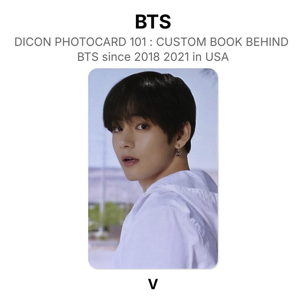BTS DICON PHOTOCARD 101 : CUSTOM BOOK BEHIND BTS Since 2018 2021 In USA Official Photocard