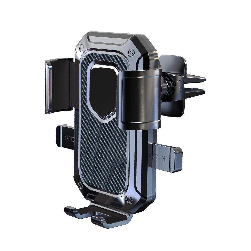 Car Phone Holder | Gravity Induction | Universal Mount for Center Console & Sun Visor | Supports Horizontal & Vertical Screens