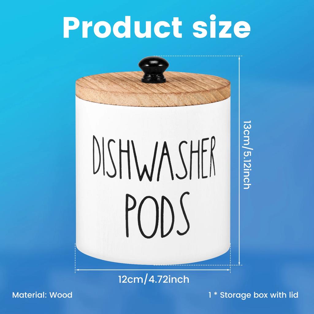 Laundry Powder Container with Lid Stylish Dishwasher Tablet Container Dishwasher Storage Box Holds Sealed Scent Beads Organizer