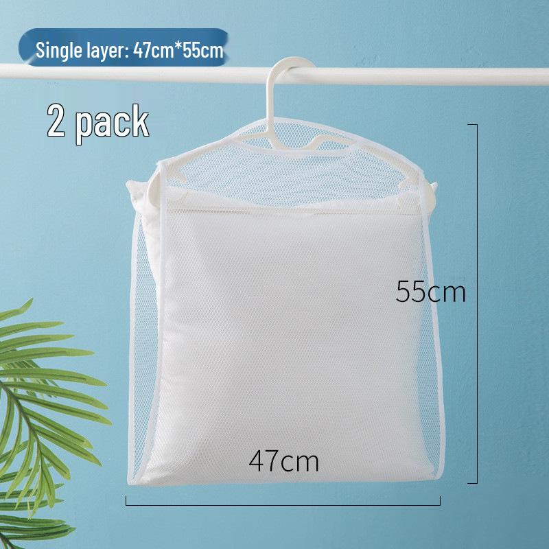Thickened Mesh Pillow & Clothes Drying Rack for Balcony