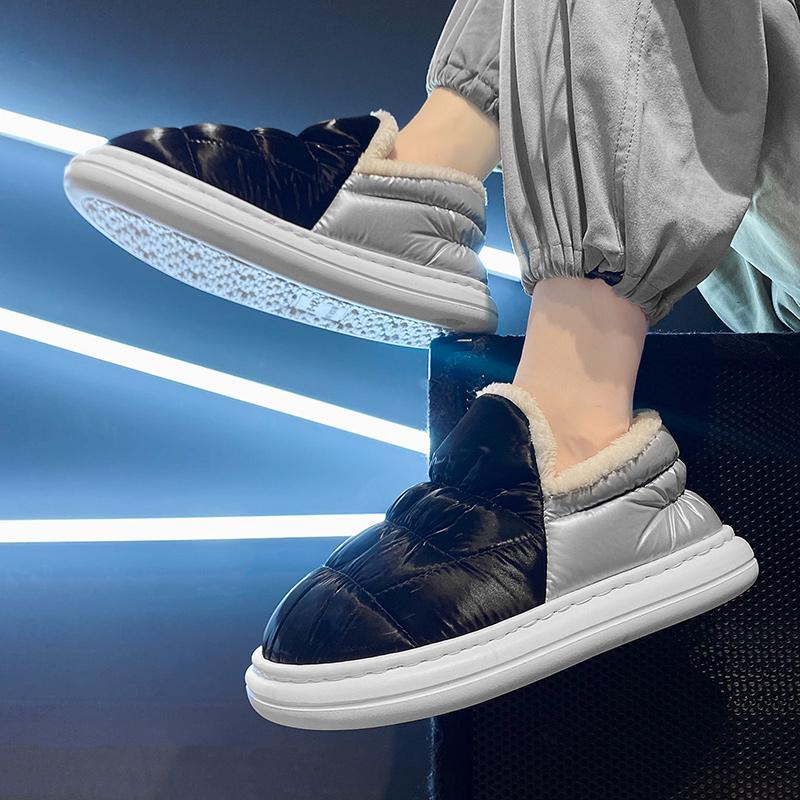 Winter Men's Shoes Flat Casual Sneakers Slip On Loafers Men