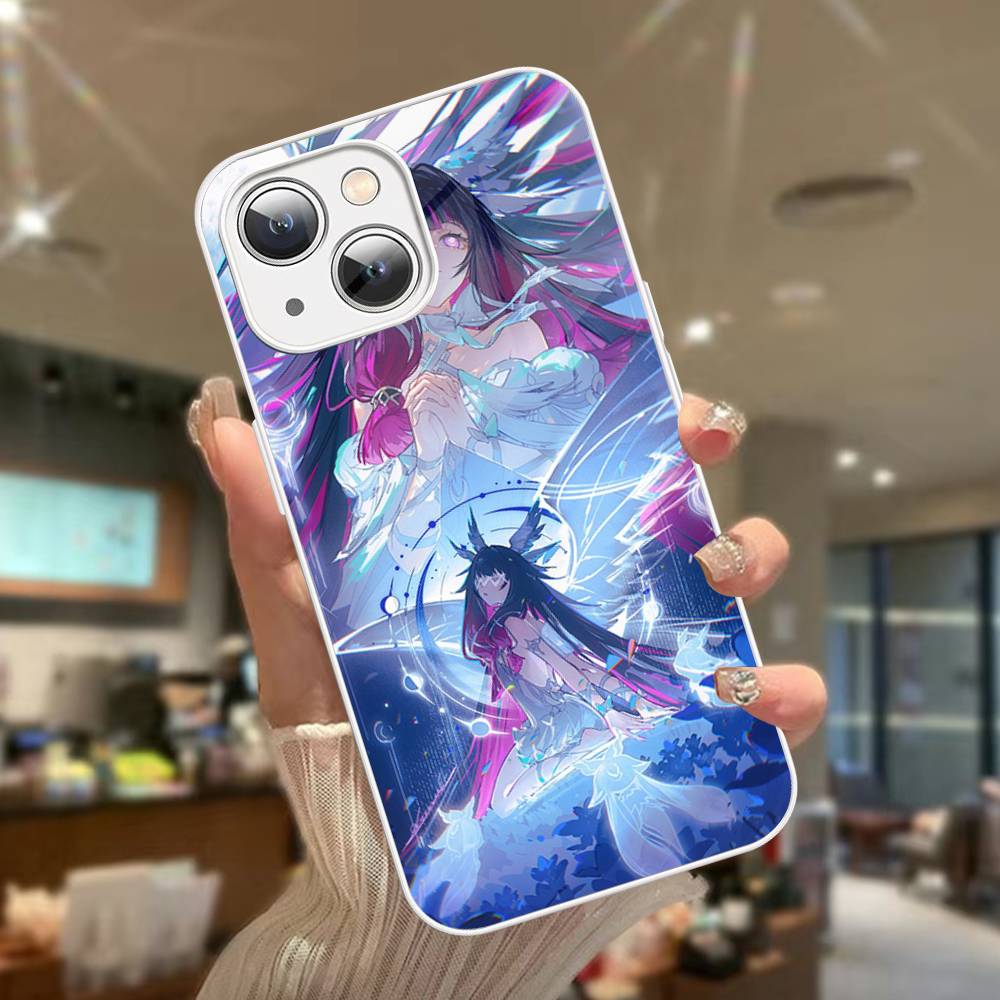 Genshin Impact Columbina Tempered Glass For iphone 14 13 12 11 Pro Mini XS MAX 14Plus X XS XR Cover