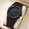 Matte Black Octagonal Men's Fashion Quartz Watch