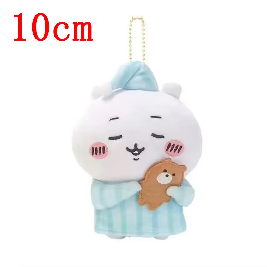 Chiikawa Usachi Xiaoba Cute Pajamas Series Plush Doll Pendant Key Pendant Bag Pendant Cartoon Toy Bedroom Ornaments Girl Gift