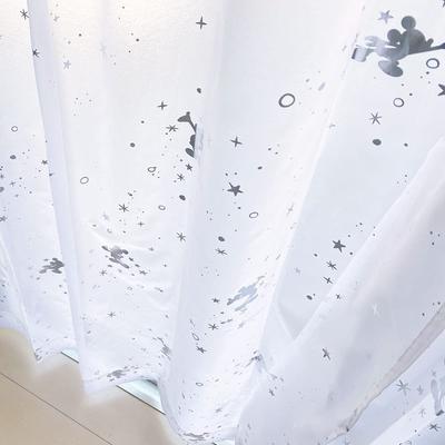 Mickey Φοιλ Εκτύπωση Γκλίτερ Δύσκολο να Δει κανείς από Έξω Προστασία UV Σετ Δαντελωτές Κουρτίνες 2 Τεμαχίων Πλάτος 100 x Μήκος 176cm SB-580-D