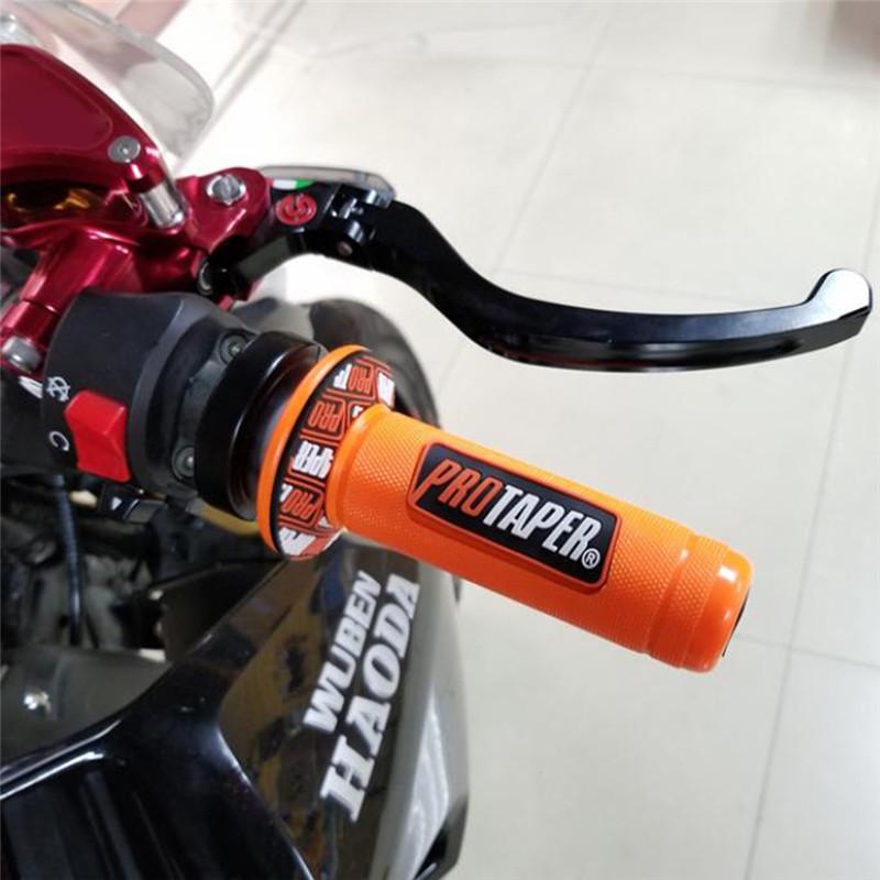 Poignées de guidon 7//8 /'/' 22mm moto dirt bike guidon bouchons curseur