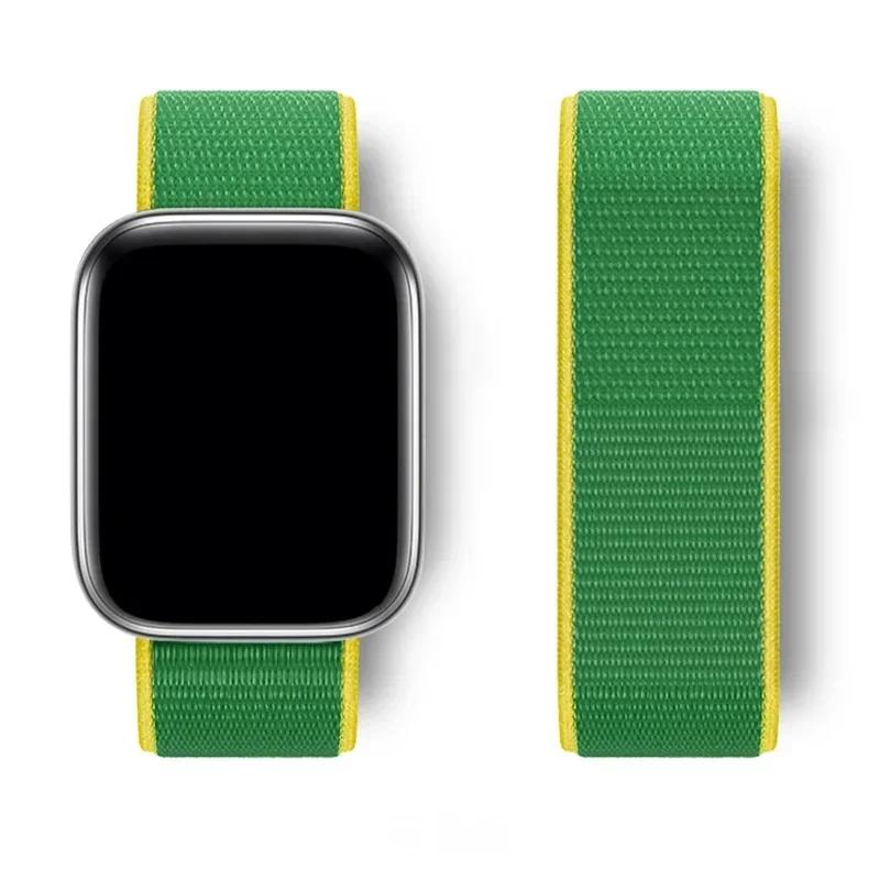 Nylon loop Strap For Watch Band Ultra-2 49mm 44mm 40mm 45mm 41mm Sport pride Bracelet iwatch bands Series 9 8 se 7 6 5 4 3