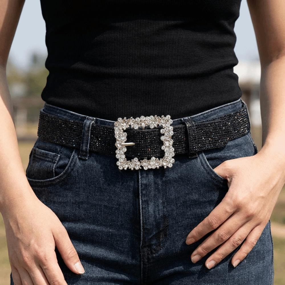 Luxury Rhinestone Waist Belt Bling Bling Women's Jeans Belt Sparkling Waistband  Women Gifts