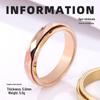 Elegant Tungsten Steel Spinning Ring: Women's Non-Fading Good Luck Accessory