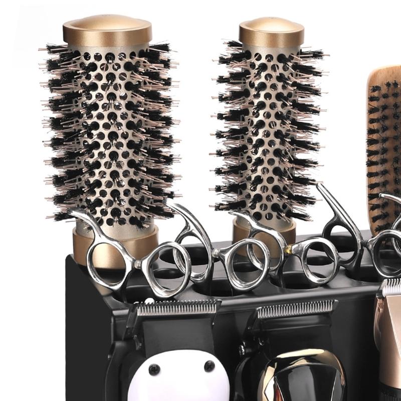 Hair Scissors Storage Rack Hairdresser Tool Holder Anti Slip Design Multi Slot Scissors Box Organizer