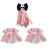 Halloween Bridal Headdress Retro Rose Gothic Dark Lace Bracelet Bride Suit Funny Dress