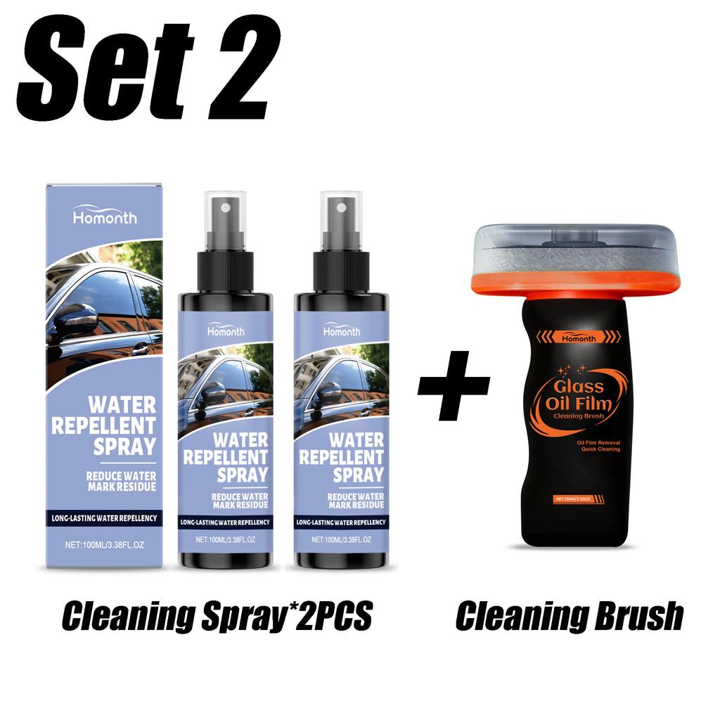 Car Glass Waterproofing Agent Car Window Anti Fog Spray Effective Clear Vision Safe Driving Glass Polishe Rainproof Anti-Fog Set