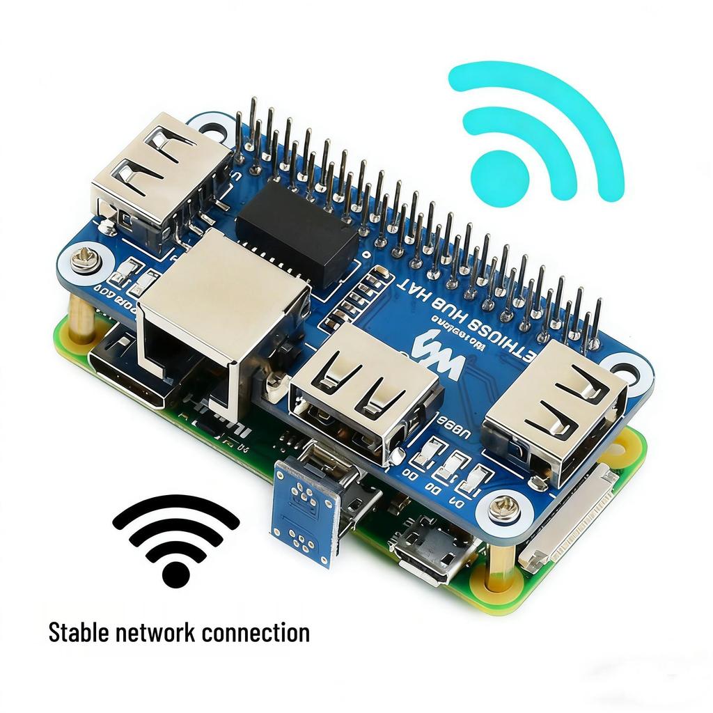 Raspberry Pi Zero W USB naar Ethernet RJ45 Netwerk Hub Splitter