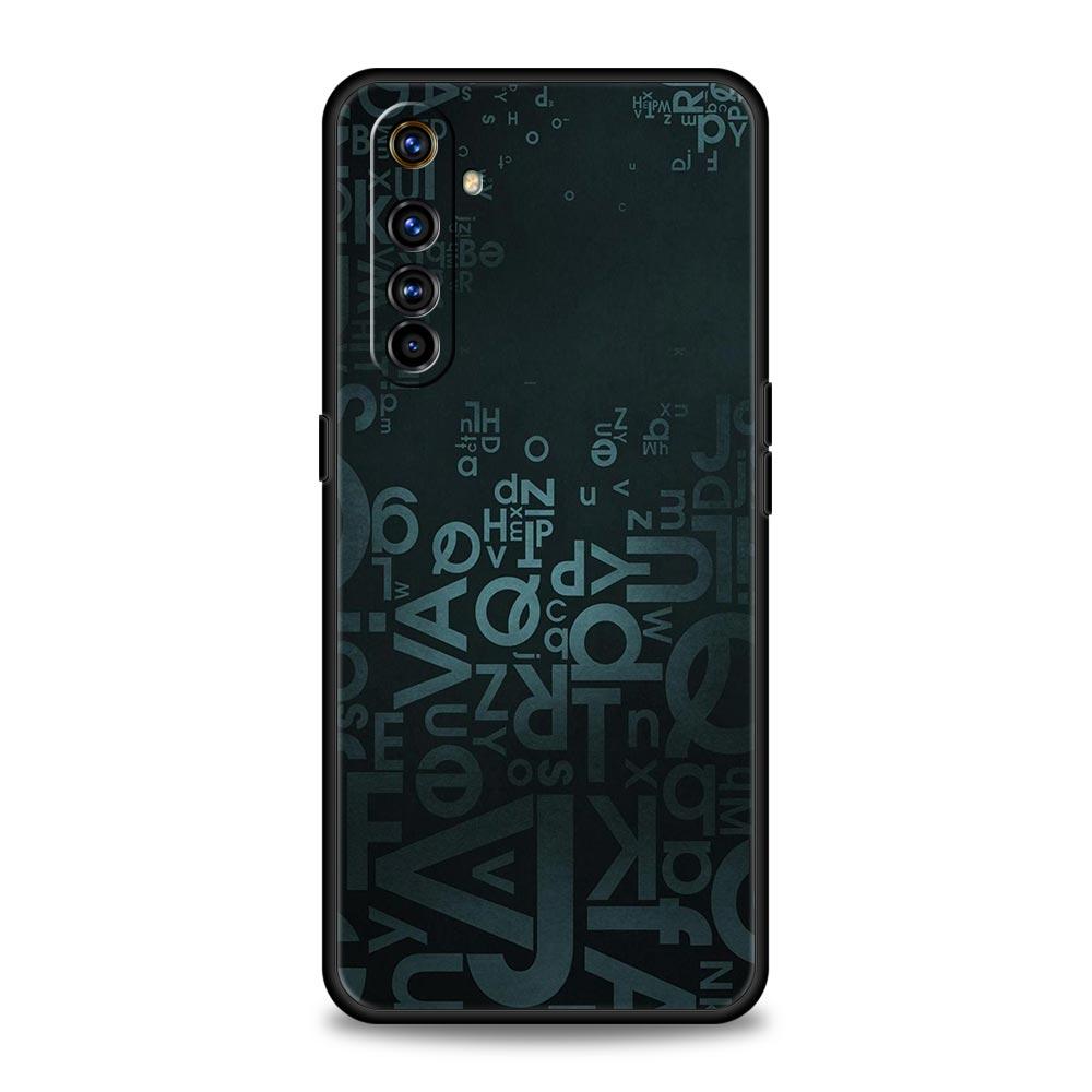 Number Pattern Soft TPU For Realme 13 12 11 10 9 Pro Plus GT3 GT2 C21 C25 C35 C53 C55 C67 Pro 5G Phone Case Cover Fundas Capas