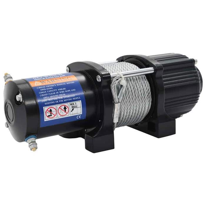 VidaXL Treuil Electrique avec Télécommande sans Fil Remorque Voiture Garage Camion Bateau Camping-car Quads VTT 12 V 4500 210447