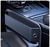 Black PU Leather Car Console Side Seat Filler Organizer Front Seat Gap Organizer