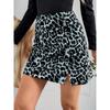 Leopard Print Skirt Internet Celebrity Ins Short Skirt Women's Autumn Skirt High Waist Slimming A-line One-step Skirt
