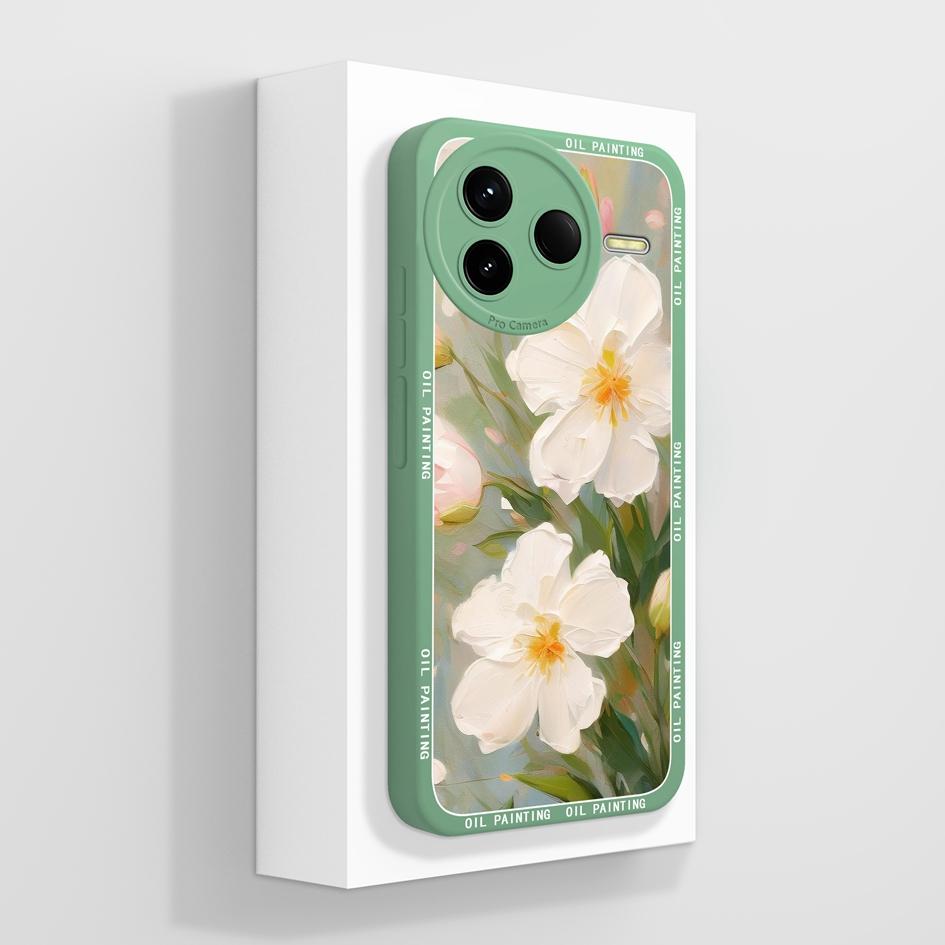 For Redmi K80 K30 K30i K30S K40 K40S K50 K60 K60E K70 K70E Pro Gaming Ultra Turbo 3 4 Case Pretty Flower Soft Silicone Shockproof Shell For Redmi Capa