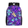 Custom Pokemoned Gengars Backpack for Women Men Waterproof College School Cartoon Ghost Bag Print Bookbag