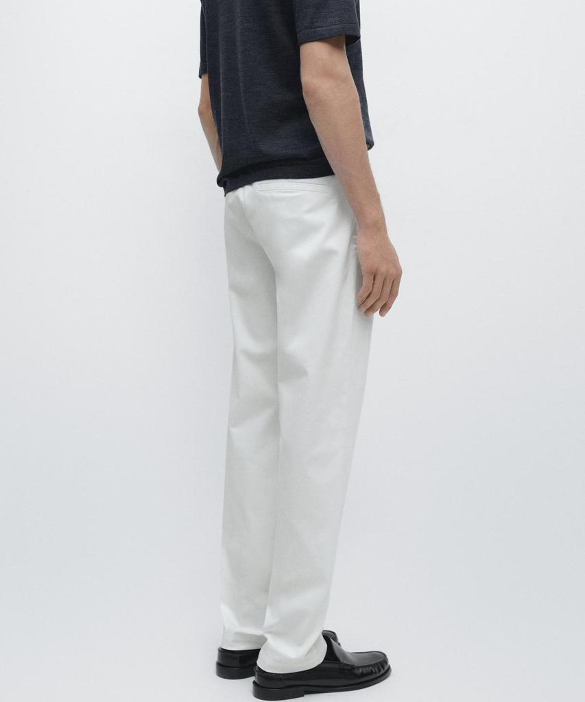 Masimodutti Cotton Blend Slim Fit Pants