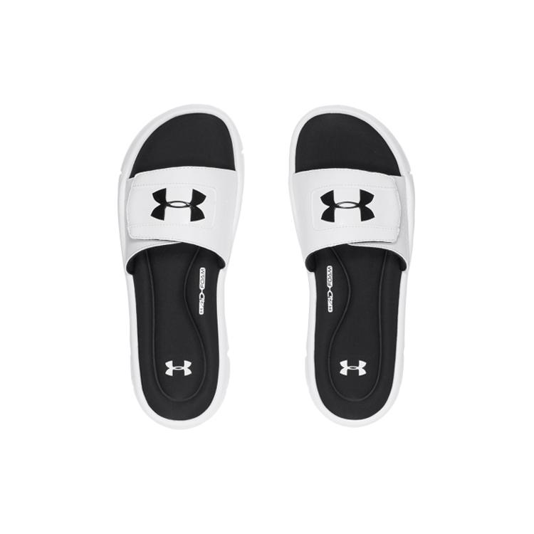 New Under Armour Ignite 5 Slide 'White Black' 1287318-100