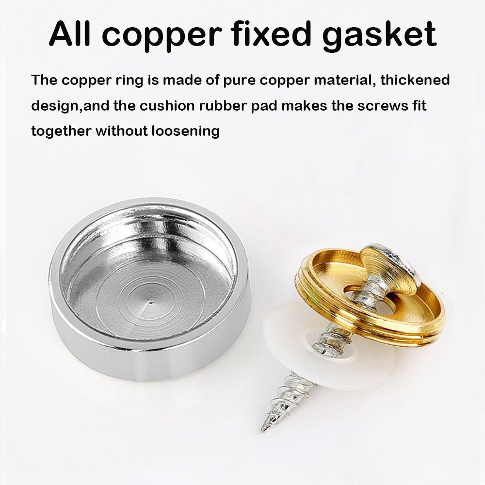 Home Improvement Copper Screws Decorative Cap Silver Multiple Sizes Decoration Screw Covers Nails Fasteners Wardrobes
