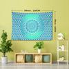 1pc Blue Mandala Pattern Tapestry Wall Hanging, Soft Brushed Polyester Fabric, Animal Theme, No Power Needed, Woven Decor for Living Room Bedroom