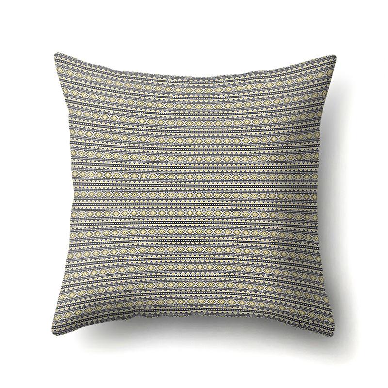 Ethnic Style Colorful Boho Polyester Pillowcase Car Decoration Home Printed Waist Pillowcase
