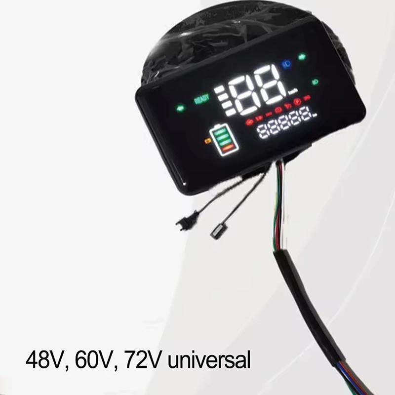 E-Bike Display Motor Speed Meter Screen Lcd 48/60/72V Electric Bikes Scooter Control Handlebar Switch Electric Bike Parts