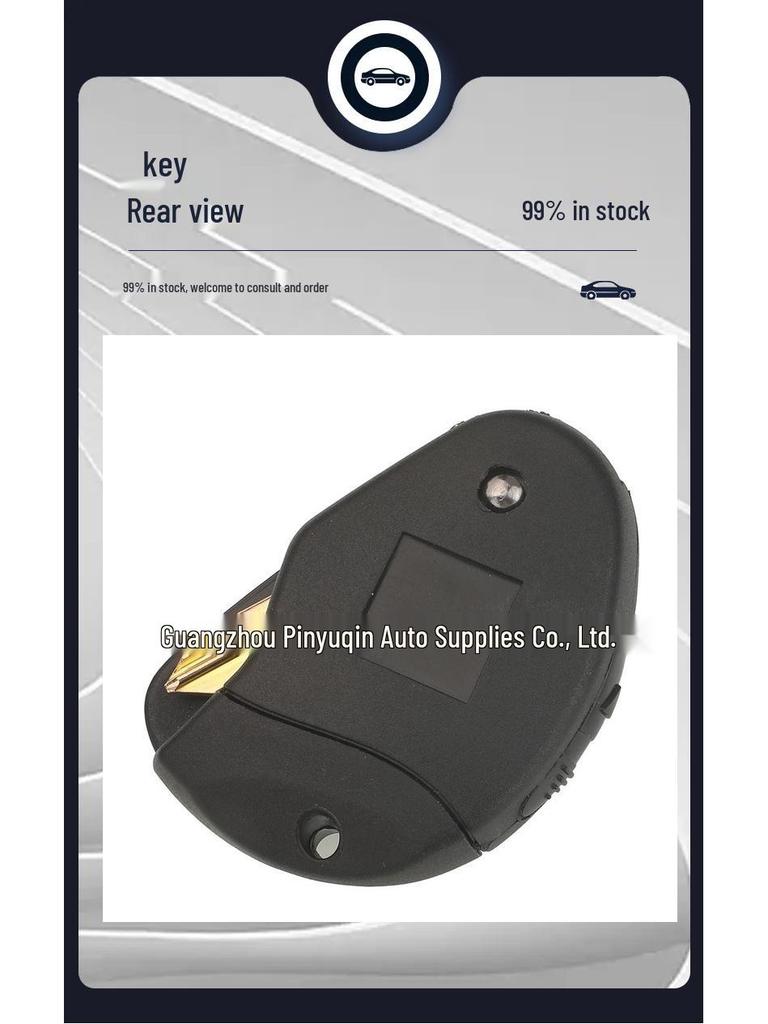 Compatible Remote Car Key for 2-Button Citroen/Peugeot/Fiat (433MHz ID33-7934)
